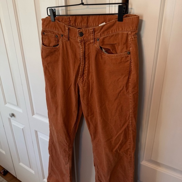 BDG Womens Rust/Orange Super Soft Moleskin 100% Cotton Boot Cut Jeans Size 34x32 - Picture 4 of 13